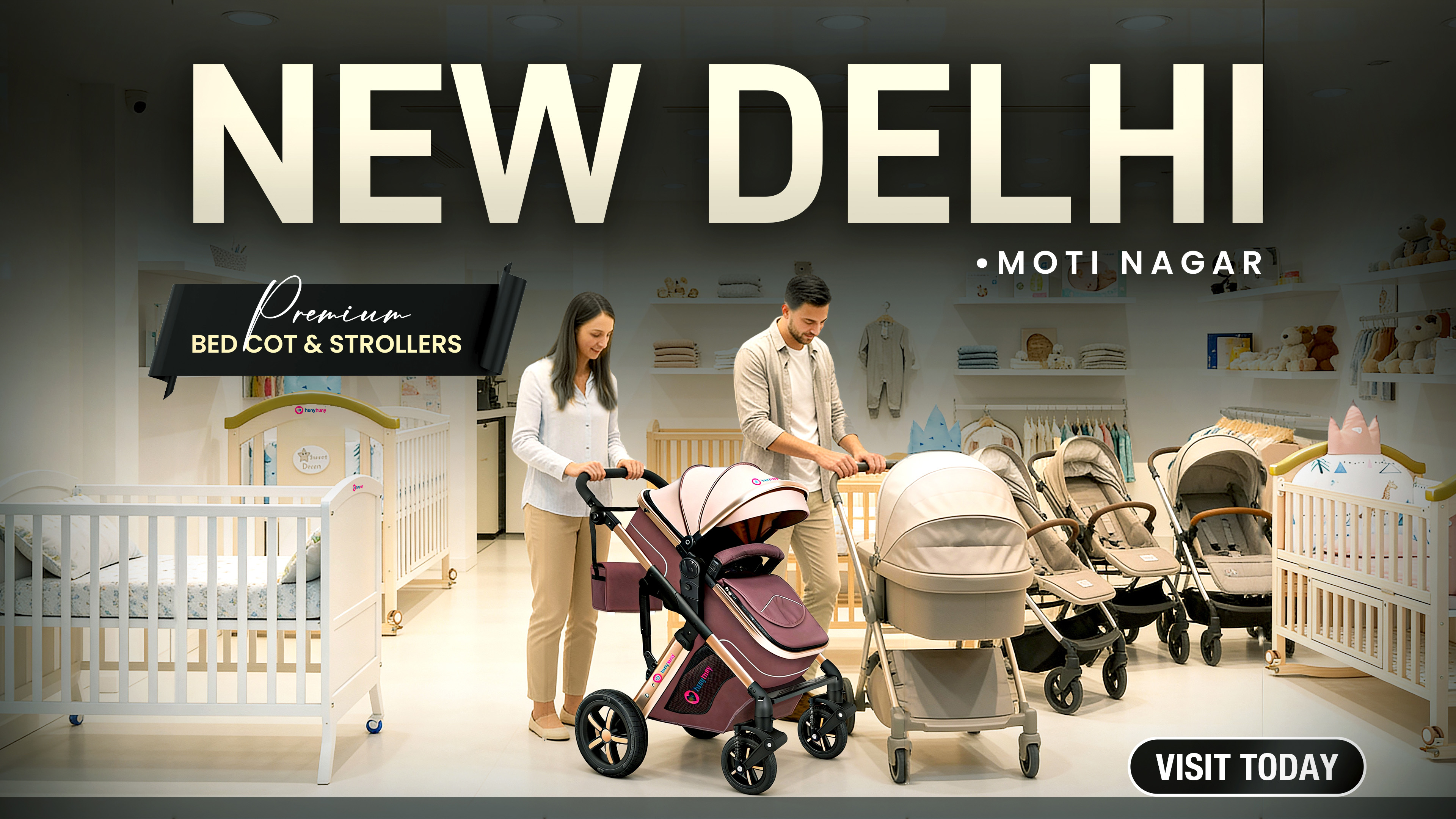 India’s Largest Baby Cot Brand HunyHuny in Delhi | Visit Moti Nagar Today